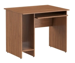 Computer Desk with Keyboard Shelf and Niche