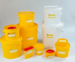 Polymer Container for Medical Waste Collection and Disposal, Disposable, Model TU 32.50.50-002-1302