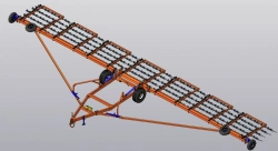 Hydraulic Tine Harrow BZ-15 for Soil Preparation