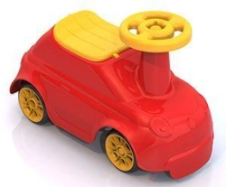 Durable Push Car "Krutishka" for Kids - Red & Blue