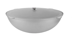 28L Uncoated Aluminum Plov Pot with Aluminum Lid by Kukmara