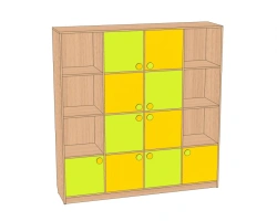 Children's Toy Storage Unit "Rubik's Cube" SI-KR16-F2