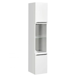 Sevilla Wall-Mounted Column Cabinet in Pearl White 1A126603SEG301