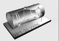 Steel Horizontal Cylindrical Storage Tank Type 2RT - 20