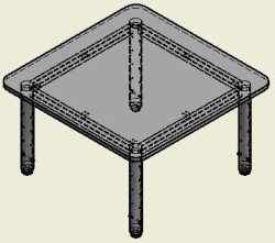 Children's Table for Preschool Institutions TV-ASDU-2.2.01