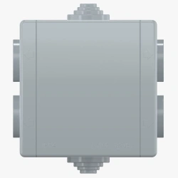 Open Wiring Distribution Box 80x80x55, 6 Inputs, IP54, 500V~, Art. 263.1