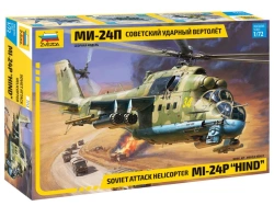 Soviet Mi-24P Attack Helicopter Model Kit