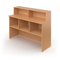 Library Barrier Table 1200x450x900 mm with Adjustable Feet