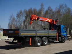 Hydraulic Loading Crane Truck KMA based on KAMAZ 65117 Mod. 64K00G-L150