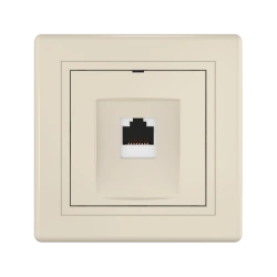 CADUCEUS ALING PRESTIGE Computer Socket with Keystone RJ45 Module, Beige, Art. 616S.999