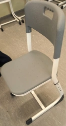 Student Chair with Metal Frame and Plastic Seat - Edelwood