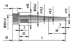 Protective Sleeve for Thermoelectric Sensors 015-15