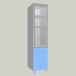 General Purpose Cabinet with Glass Door in Framed Profile Model MSHRU-8