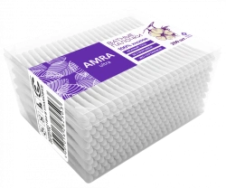 100% Cotton Rectangular Cotton Swabs for Hygiene and Cosmetic Use AMRA