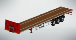 FSA-523 Three-Axle Flatbed Semi-Trailer Without Sides