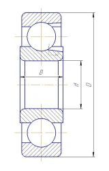 Bearing 900808-ETU 100/5 for Precision Support