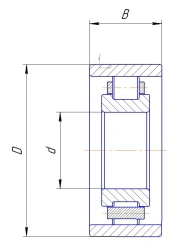 Rolling Bearing 5-1272932Р1У-ЕТУ 100/9