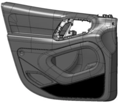 Left Front Door Trim Assembly for M1 and N1 Vehicles - 96830451ZD