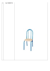 Metal Frame "ALYANS" Chair BS with Foam Cushion