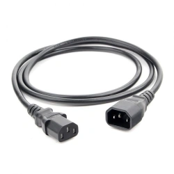 Black Power Cable PVS-AP 3*0.75 C13-C14 1.8m 10A with Grounding