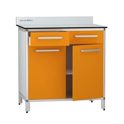Medicine Storage Cabinet with Aluminum Frame, Model DM-2-109-04.K2.F2