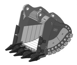 Heavy-Duty Rock Bucket RD-271.29(12.5).85SVCC.EXEY-E1