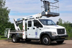 Compact Hydraulic Boom Lift AHP-20T GAZ-C42R33 19M 80/250/300KG 13.5M