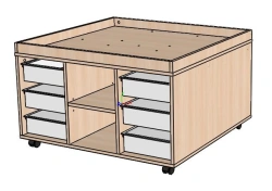 Mobile Didactic Table "Lanshaft" Model SStoDi-07