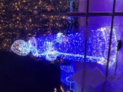 Light Figure "Snegurochka" for Festive Decoration