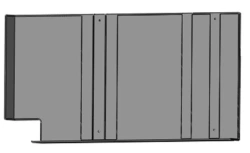 Lower Rear Side Panel for Tram Cars S.31Р-10.30.060-001