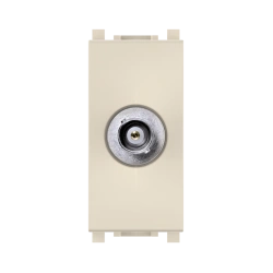 Caduceus Aling Experience Hidden Installation Audio/Video Socket BNC/BNC, 1M, Beige, Art. 74282.9