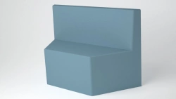 Upholstered Bench with Backrest on Wooden Frame - BM21/1