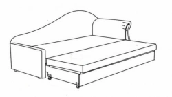 Wooden Frame Sofa for Sleeping and Relaxing