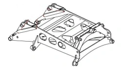 Middle Frame Assembly for Condor Seeders 971330