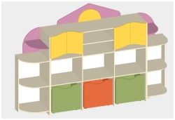 Terem-Teremok Wall Unit Art. S.06.64