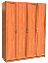 SHK-4 Wardrobe with MDF Frame and HDF Back Panel