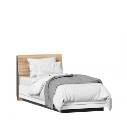 Urban Bed 900x2000 with Options in Gold Oak/Black/White/Pink - Model LD.528010.000