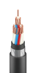 Multicore thermoelectrode cable with single-wire conductive cores, KMTVEBBV grade