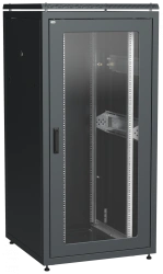 ITK LINEA N 33U 800x800mm Floor Rack with Glass Front Door - Black