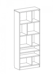ST 05 Shelving Unit for Home and Public Spaces