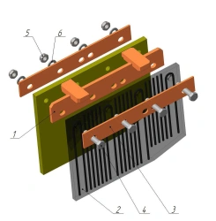 Collector Blade Set for RPB Track Machines 52.VEST.03.00.000