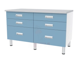 Laboratory Table with Two Pedestals - SL-04-MSK (SL-04-116)