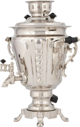 Electric Samovar 3 Liters Conical Nickel Coating