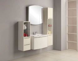 Stylish Wall-Mounted Bathroom Vanity Aquaton Sevilla 80 Pearl White 1A126301SEG301