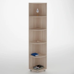 Corner Cabinet with Rounded Shelves, LDP 16mm