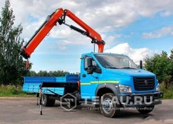 Diesel Truck with Board Platform and Crane, Model 28181-0