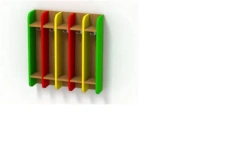 PN-5 Towel Rack - 5-Section Wall-Mounted Design