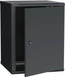 LINEA W 15U Wall-Mounted Rack Cabinet 600x600mm Metal Door, RAL9005