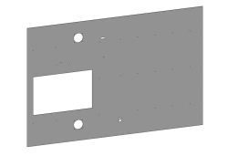 Polyester Fiberglass Panel for Vehicle Cladding 5299-132-5502031