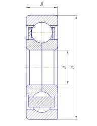 Radial-axial Ball Bearing 5-176218B GOST 520-2011